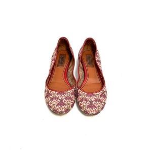 MISSONI | Vintage Y2K illusion fabric slip on ballet flats